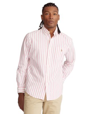 polo ralph lauren classic fit striped oxford shirt