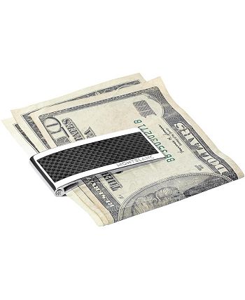 Montblanc - Black Carbon and Stainless Steel Money Clip 104731
