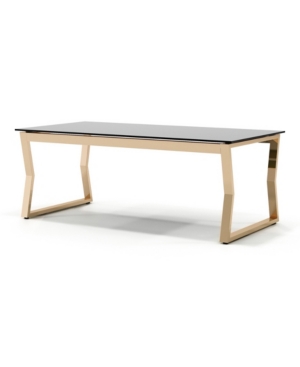 Furniture of America Meiland Glass Top Coffee Table