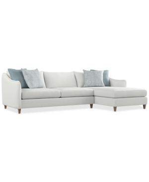 Furniture Highland Park 2-pc. Fabric Joli Sectional With Chaise In Off White