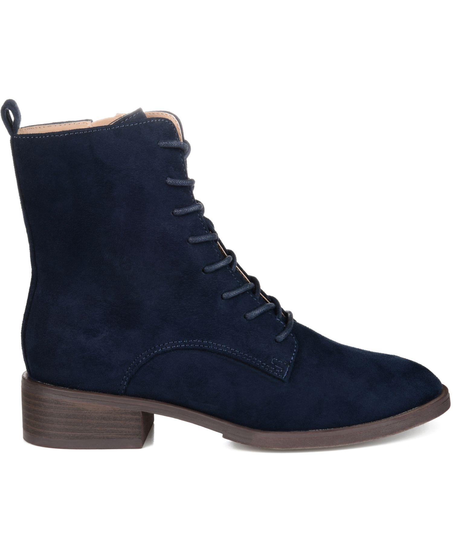 Women's Vienna Lace Up Stacked Heel Booties