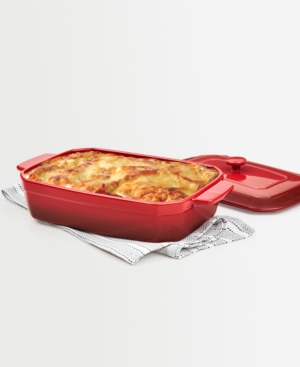 Martha Stewart Collection CLOSEOUT! Stoneware Lasagna Pan with Lid, Created  for Macy's - Macy's