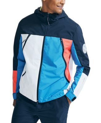 Nautica - Men's Colorblock Hooded Jacket