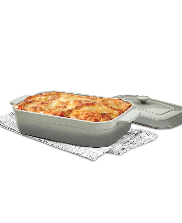 Martha Stewart Collection CLOSEOUT! Stoneware Lasagna Pan with Lid, Created  for Macy's - Macy's