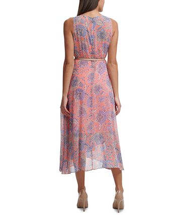 Tommy hilfiger outlet chiffon midi dress