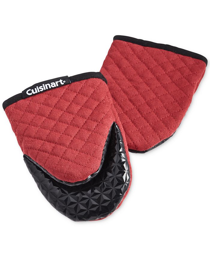 Cuisinart 2 New Heat Resistant Mini Oven Mitts with Silicone