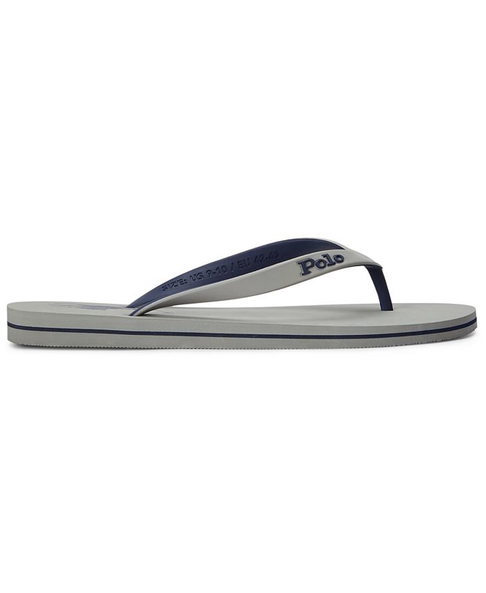 Polo Ralph Lauren Men's Bolt Slip-On Thong Flip-Flop Sandals - Macy's
