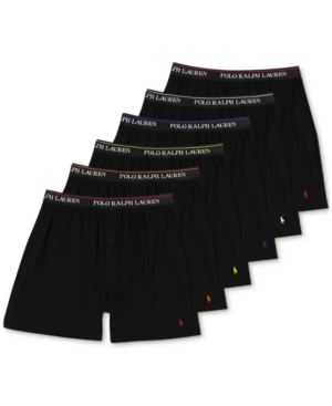 Polo Ralph Lauren Men's 5-Pk Cotton Knit Boxers + 1 Bonus Pair
