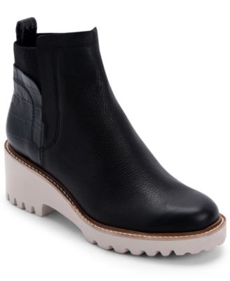 huey lug sole leather bootie