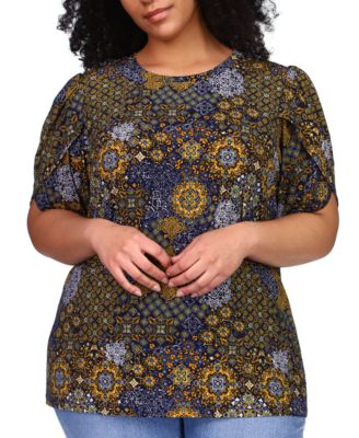 plus size dressy tops macys