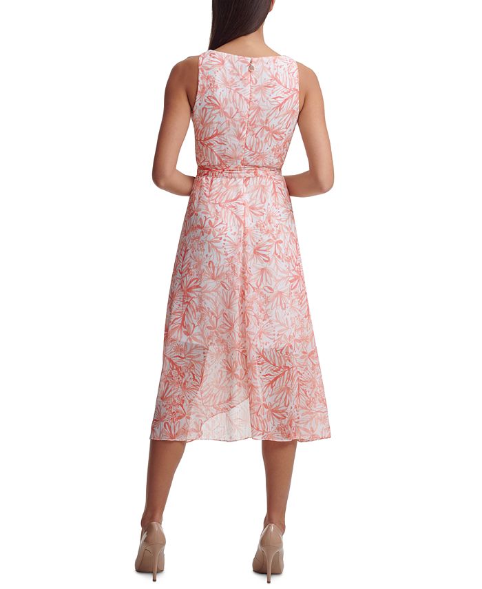floral print tommy hilfiger chiffon midi dress 2026 Best Sale