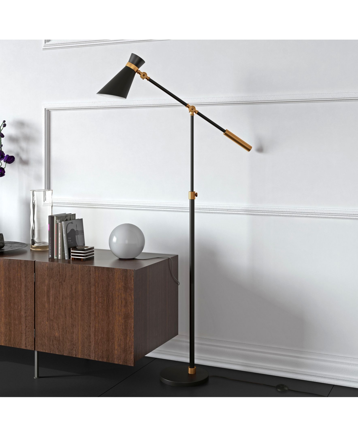 Rex Floor Lamp - Gold-Tone