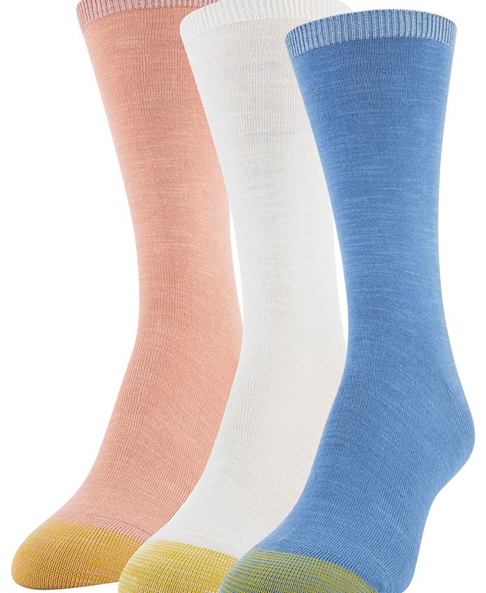 Gold Toe Women's 3Pk. Slub Crew Socks Macy's