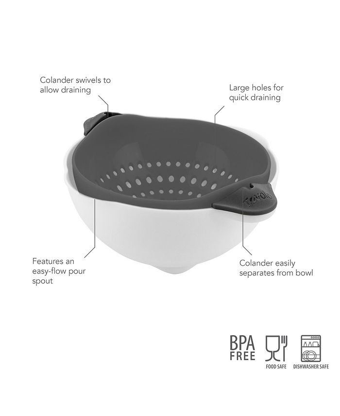 Tovolo - Soak N' Strain 5-Qt. 2-in-1 Strainer & Soaking Bowl