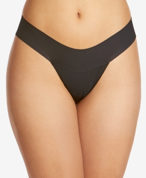 Shop Hanky Panky Women's Breathe Thong Underwear 6j1661b In Black