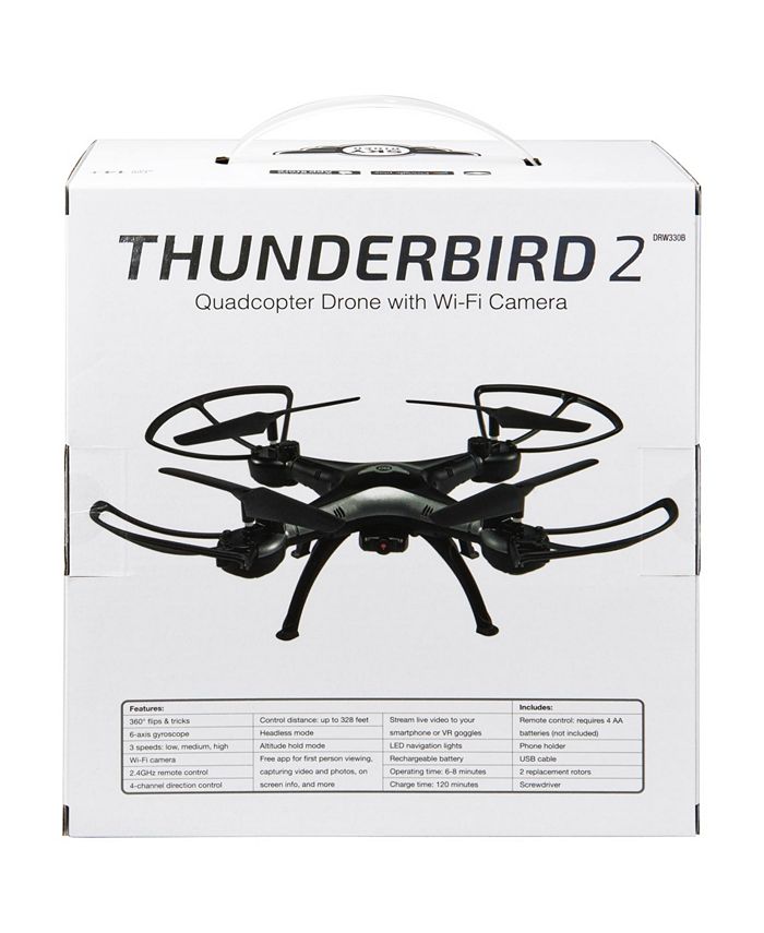 Sky Rider Thunderbird 2 Quadcopter Drone with WiFi Camera Macy's