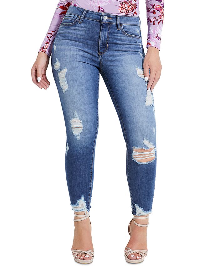 1981 Distressed Skinny Ankle Jeans - Macy's