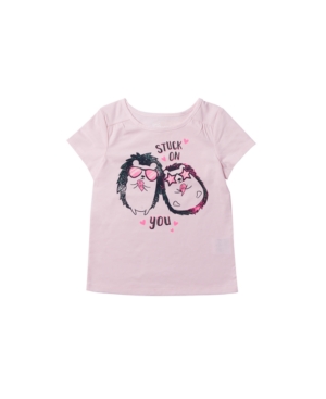 Toddler Girls Graphic with Text T-shirt