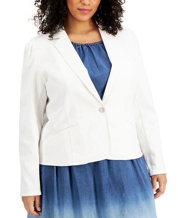 Macy's sale white blazer