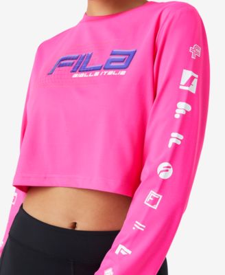 fila crop top long sleeve