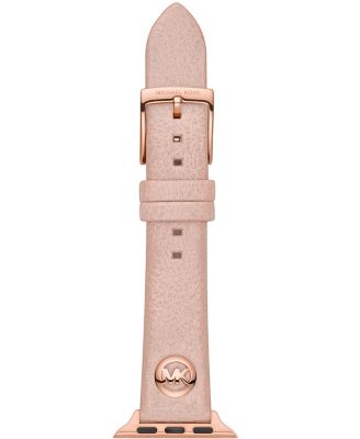 Logo Charm Blush Leather 38/40mm Band for Apple Watch®