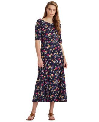 Lauren Ralph Lauren Fit & Flare Midi Dress - Macy's
