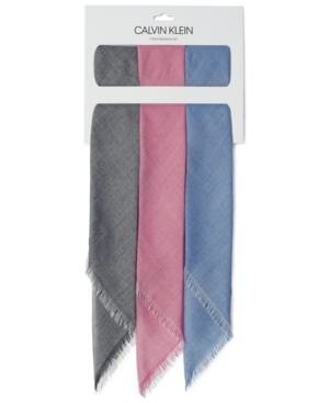 Calvin Klein 3-Pk Chambray Bandanas