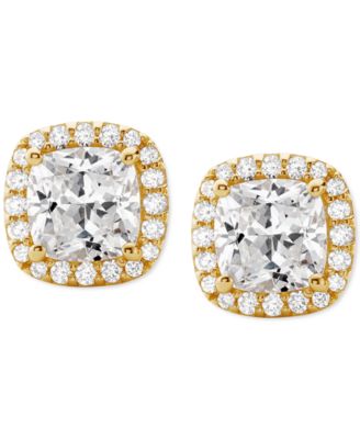 Michael Kors - Cushion Cut Halo Stud Earrings