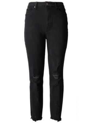 black ripped jeans juniors