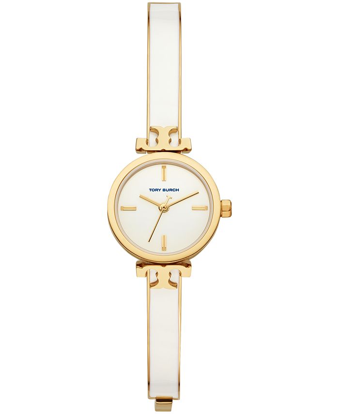 Tory Burch Women's Slim Analog Gold-Tone & Ivory Stainless Steel Bracelet  Watch 22mm & Reviews - All Watches - Jewelry & Watches - Macy's