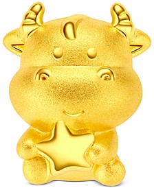 Year of the Ox Charm Pendant in 24k Gold