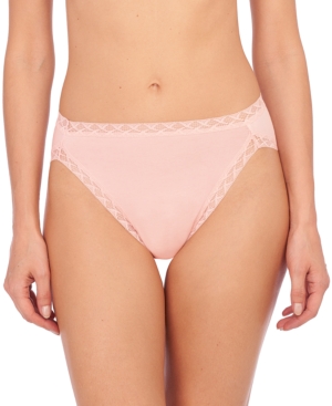 NATORI BLISS LACE-TRIM COTTON FRENCH-CUT BRIEF UNDERWEAR 152058