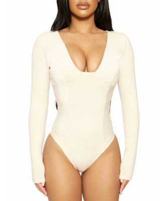 nude bustier bodysuit