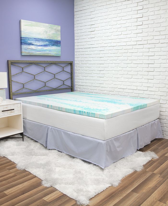 2" Gel Swirl Memory Foam California King Mattress Topper Macy's