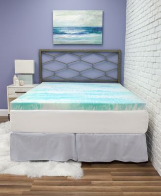 SensorGel - 3" Gel Swirl Memory Foam Mattress Topper - Queen