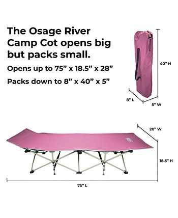 Osage river 2025 folding camp cot