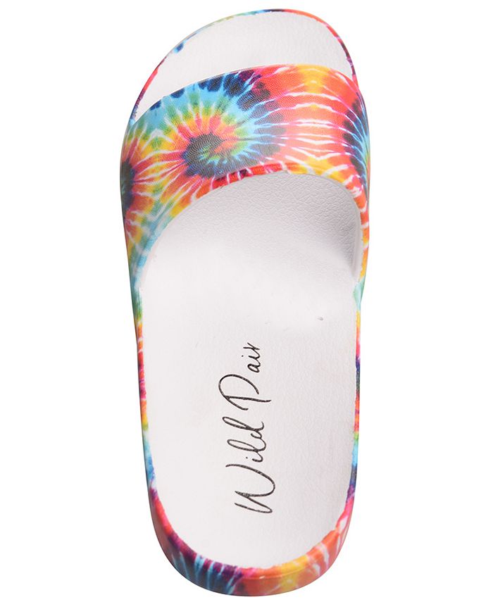 Wild Pair Slyde Pool Slides, Created for Macy's & Reviews - Slippers ...