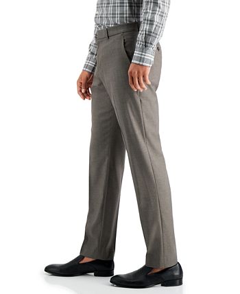 Perry Ellis Portfolio - Men's Slim-Fit Non-Iron Performance Stretch Heathered Dress Pants