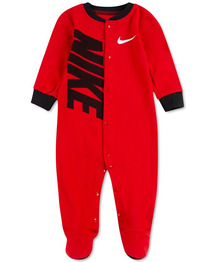 Nike Baby Boys Swoosh Footed Coveralls - Macy's
