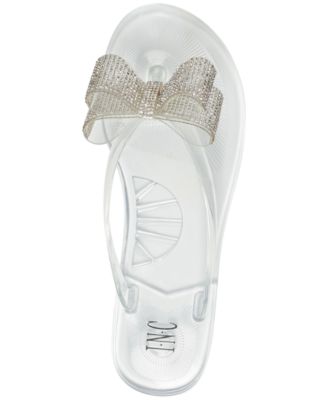 inc madena bow jelly sandals