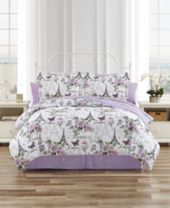 Paris Bedding Macy S Sapphire home 7 piece queen comforter set with shams bedskirt cushions, paris eiffel tower theme bed cover bed in a bag, red white, 7pc comforter queen paris red. paris bedding macy s