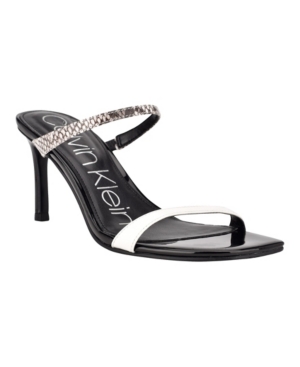 Calvin Klein Women's Halena Open Toe Stiletto Heel Dress Sandals Women's Shoes