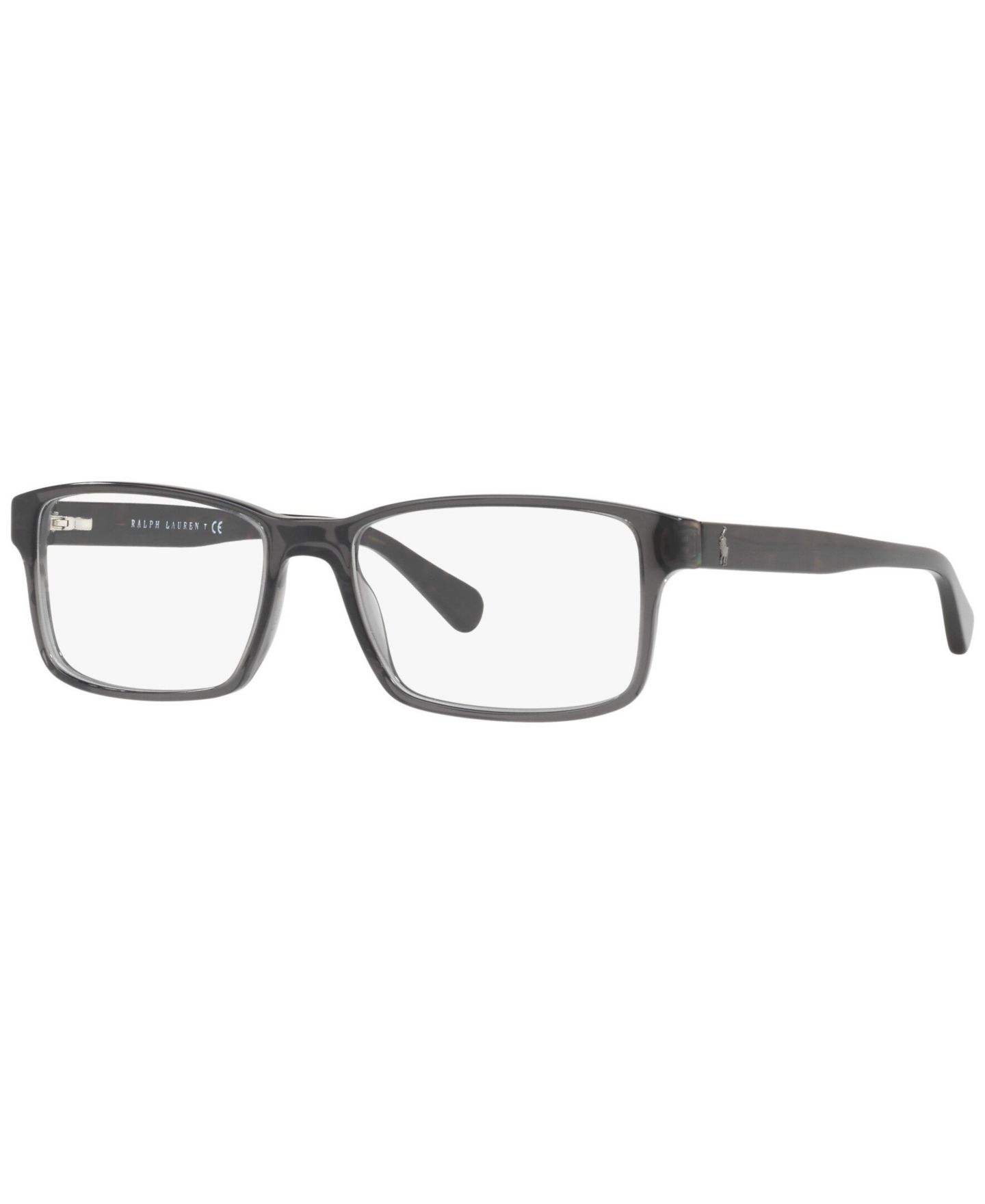 Мужские очки Polo Ralph Lauren Man Rectangle Plastic PH2123 Eyeglasses, цвет: Чёрный прозрачный — фото 1