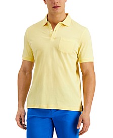 Men&apos;s Solid Jersey Polo with Pocket&comma; Created for Macy&apos;s