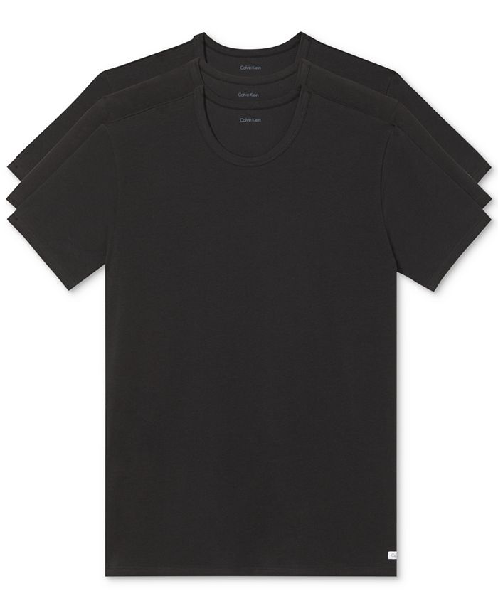 Calvin Klein Men's 3-Pack Cotton Stretch Crewneck T-Shirts & Reviews -  Underwear & Socks - Men - Macy's