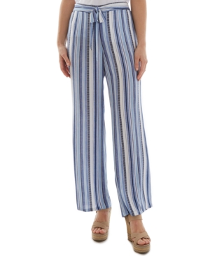 Bcx Juniors' Stripe-Print Pants