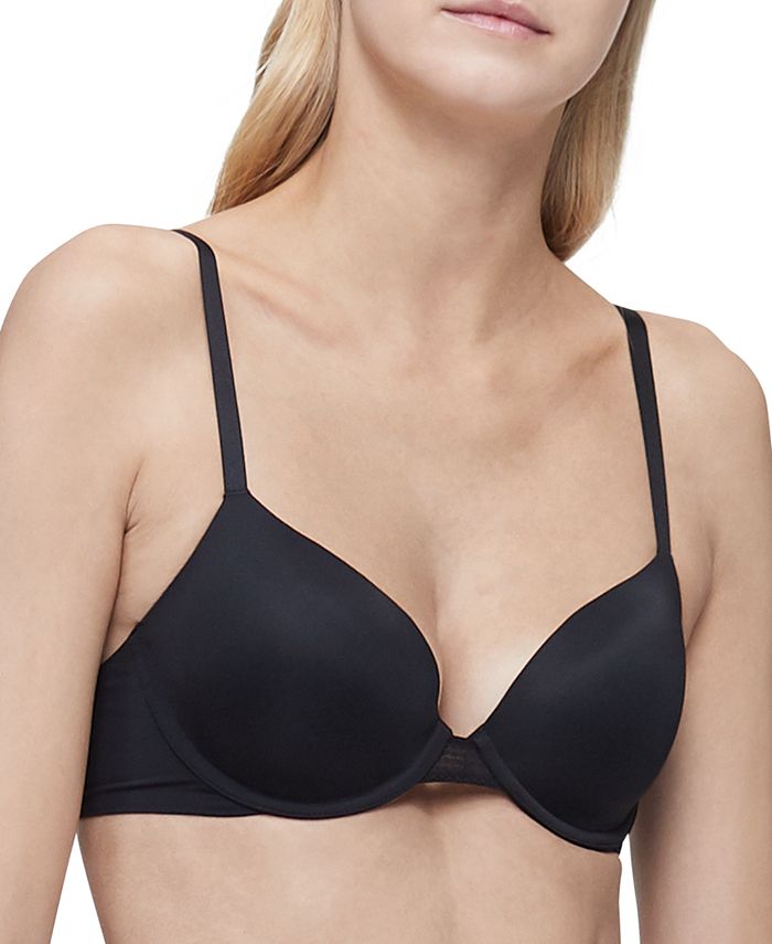 Calvin Klein Formed Wireless Lightly Lined Demi Bra Manic Red