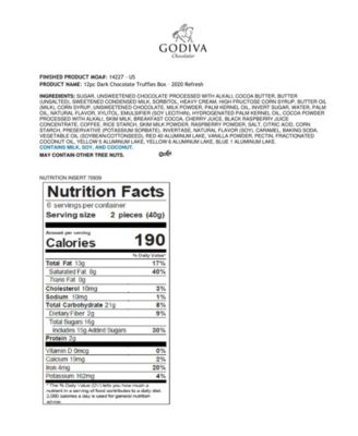 Dark Truffles Gift Box, 12 Pieces