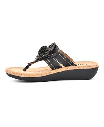 Cliffs by White Mountain Carnation Comfort Thong Sandals - Macy's