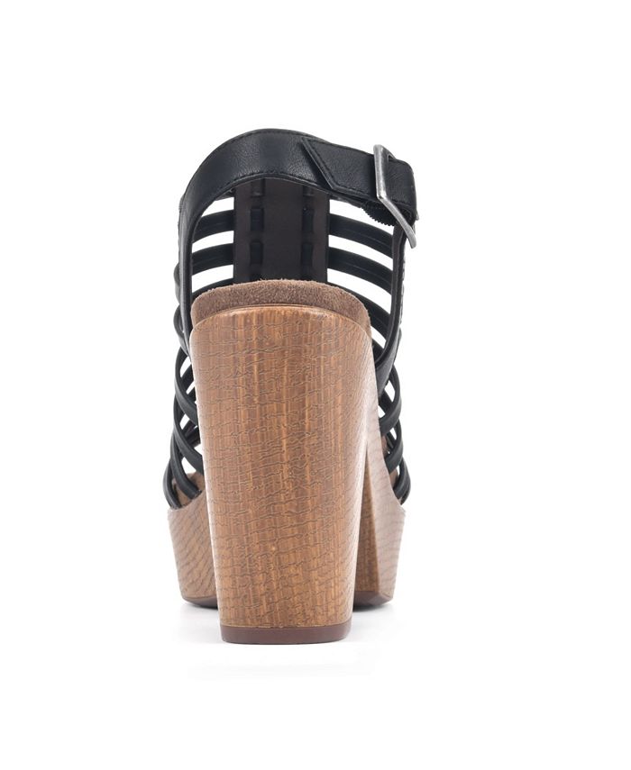 White Mountain Women's Astonish Platform Clog Sandals Macy's